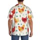thumbnail image 3 of Balery Flower Chicken Camisa Casual de Manga Corta con Botones para Hombre, Texturizada, Estilo Cubano, para Playa, Verano-Small, 3 of 5