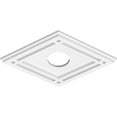 thumbnail image 2 of 16"W x 10 5/8"H x 3"ID x 5 1/2"C x 1"P Diamond Architectural Grade PVC Contemporary Ceiling Medallion, 2 of 11
