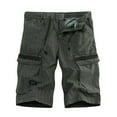 thumbnail image 2 of cllios Cargo Shorts for Men Casual Classic Fit Work Shorts Travel Athletic Shorts with Multi Pockets Cargo Shorts for Men Under $10 Army Green,M, 2 of 8