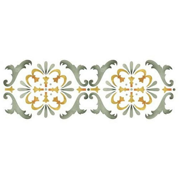 Scroll Border Wall Stencil SKU #2320 by Designer Stencils