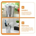 thumbnail image 6 of BRIGHTFUFU Flowerpot Silver 3Pcs Modern Simple Fashionable 3.73X3.54X3.54 Inch, 6 of 7