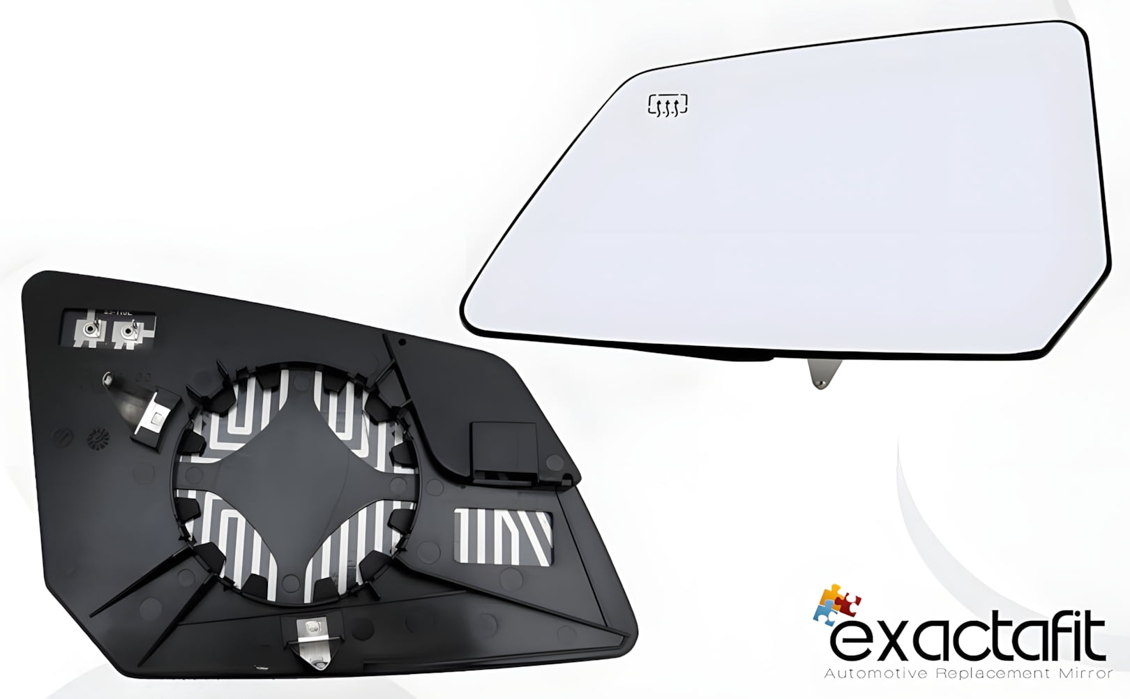 Rugged TUFF Driver Side Mirror Glass Replacement for 09-16 Chevy Traverse, 07-17 GMC Acadia, 07-10 Saturn Outlook (Heated)