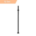 thumbnail image 3 of Uxcell Carriage Bolt with Nut & Washer, Black 304 Stainless Steel M10x300mm 12 Set, 3 of 7
