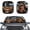 Bear Driving Theme, variant on XYZCANDO Car Front Windshield Sunshades with Patriotic Eagle Art, 2 Piece Foldable UV Reflective Sunshade for SUV, Keeps Vehicle Cool