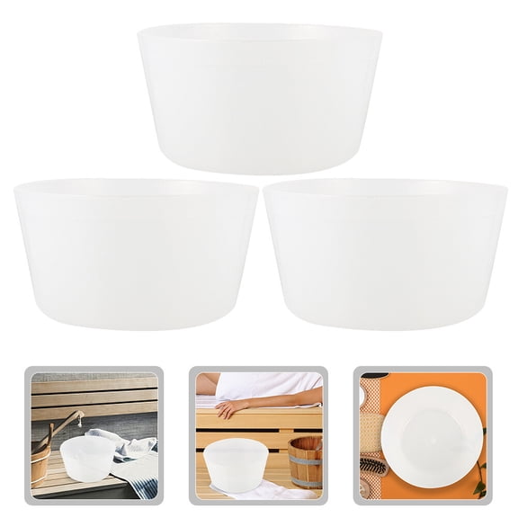 CATIEBYE 3-Pack White Plastic Sauna Liners Dry Bath Accessories for Home and Sauna Use