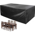 thumbnail image 2 of Funda para muebles de tela Oxford 210D, funda impermeable para exteriores, para jardín, para mesa de patio y silla, funda antipolvo, funda combinada para mesa y silla, 2 of 5