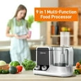 thumbnail image 4 of NutriChef 12 Tasses Multi Fonction Robot de Cuisine et Kit de Lame, Blanc (2 Paquets), 4 of 8