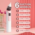 thumbnail image 2 of Nasal Aspirator for Baby Electric Nose Aspirator for Toddler Baby Nose Aspirator Adjustable 6 Levels of Suction Automatic Nose Cleaner with 2 Size Nozzles 1 Clip for Newborns and Infants (Pink), 2 of 7
