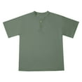 thumbnail image 2 of Boys Tshirts Kids Short Sleeve Button Front Closure Graphic Tees, 2 of 7