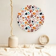 thumbnail image 5 of Disketp Autumn Pumpkins Fall Leaves Ceramic Plate Dinner Plates Bone China Decorative Plates Art Ceramic Ornaments for Wall Hanging Decoration -7in, 5 of 6