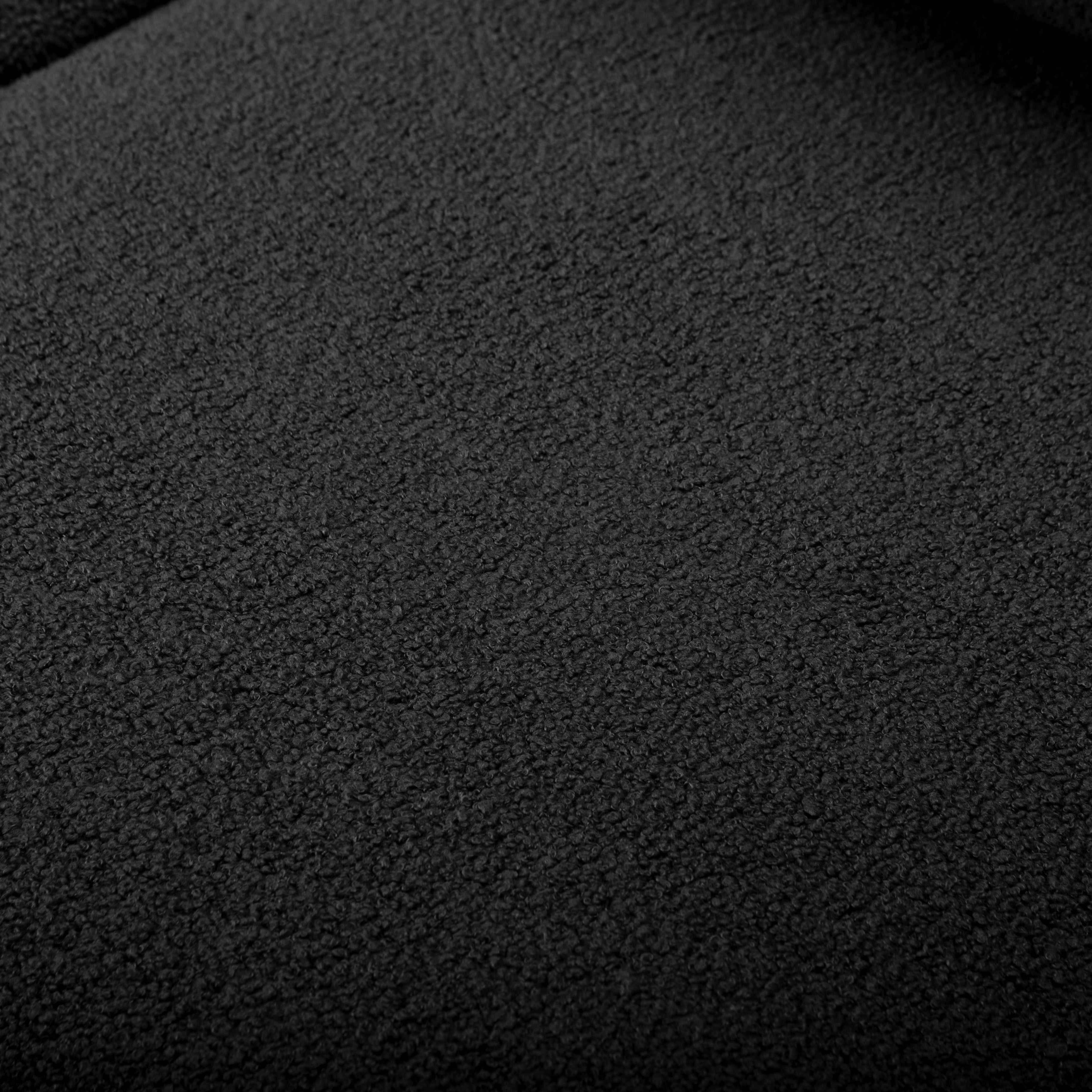 Gewnee 86.6”Teddy Velvet Sofa Couch,Comfy Extra Deep Seat 3 Seater Couches for Living Room with 2 Pillows.Black