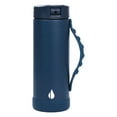 thumbnail image 3 of Elemental Iconic Kids Water Bottle with Straw Lid & Stress Reliever Pop It Handle - Leak-Proof When Closed - Triple Insulated Stainless Steel Reusable Thermos Water Bottle - 14oz - Navy, 3 of 3