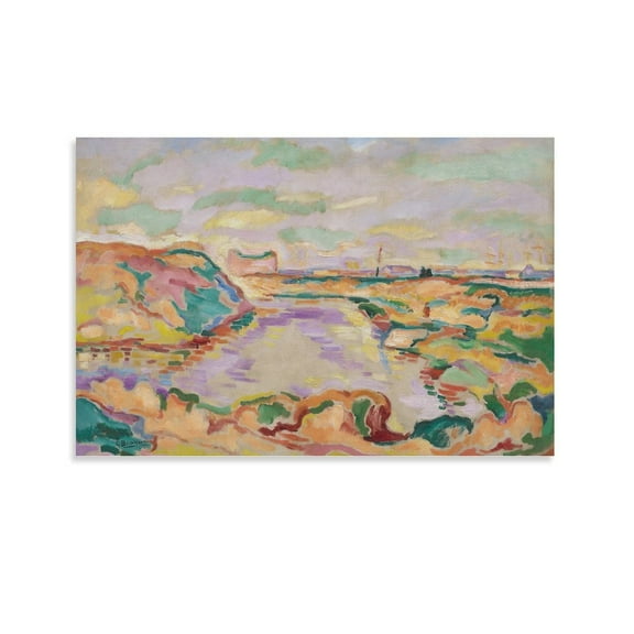 Georges Braque Landscape near Antwerp Poster Canvas Wall Art Prints Poster Gifts Photo Picture Painting Posters Room Decor Home Decorative 12x18inch(30x45cm)
