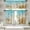 Sea 2, variant on 36 Inch Kitchen Curtains Summer Sea and Beach Window Curtains and Valances Set of 3, Coconut Tree Background Short Tier Curtain for Kitchen,Vintage Small Kitchen Decor
