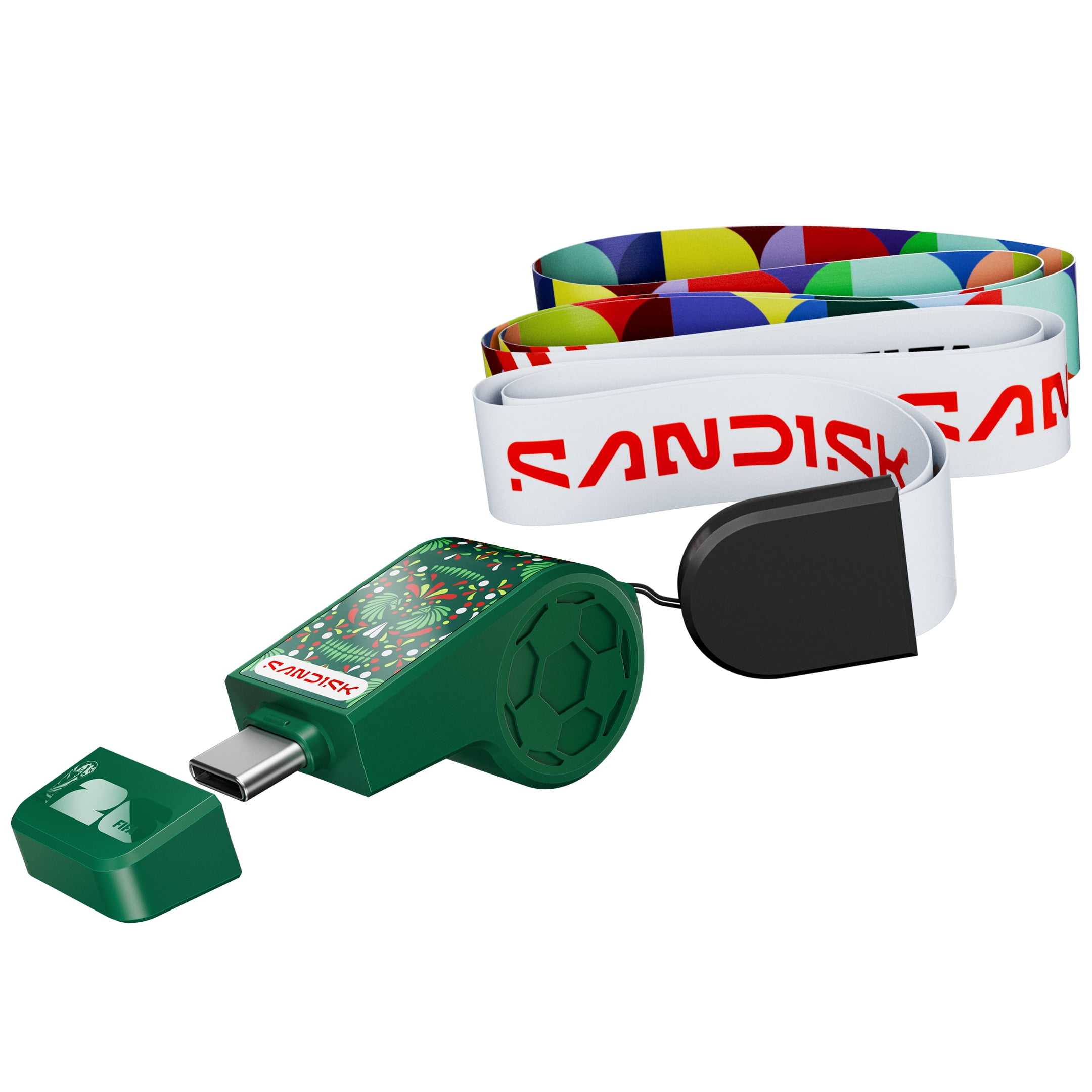 SANDISK® USB-C™ FLASH DRIVE: FIFA WORLD CUP 2026™ EDITION,  64GB GREEN, MEXICO
