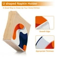 thumbnail image 5 of Yayeee Napkin Holder for Table Kitchen Paper Tissue Organization, Blue Abstract Wavy, 5 of 8