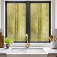 thumbnail image 2 of Yellow Window Privacy Film, Retro Oil Painting Modern Abstract Art Aesthetics Static Cling UV Sun Blocking Heat Control Window Tint, Non-Adhesive One Way Windows Privacy Cover 19.6''x39.3'', 2 of 7