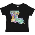thumbnail image 3 of Inktastic Mardi Gras Louisiana Map Celebration Boys or Girls Toddler T-Shirt, 3 of 5