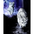 thumbnail image 1 of Taladro Pintura Diamante (DE3147) 5D DIY Full Running Lobo Punto de Cruz Mosaico 20X30cm Blanco Hugtrwg Para estrenar, 1 of 1