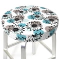 thumbnail image 3 of Susaid Watercolor Sunflower Print Elastic Bar Stool Cover Personalized Washable Stool Cover for Barbershop Home Bar Kitchen-13 inch, 3 of 7