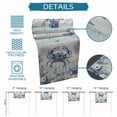 thumbnail image 6 of Blue Crab Coastal Table Runner 108 Inches, Beach Starfish Nautical Coral Vintage Bed Runner Dresser Scarves Tabletop for Indoor Outdoor Parties/Ceremony/Banquet, 13"x 108", 6 of 9