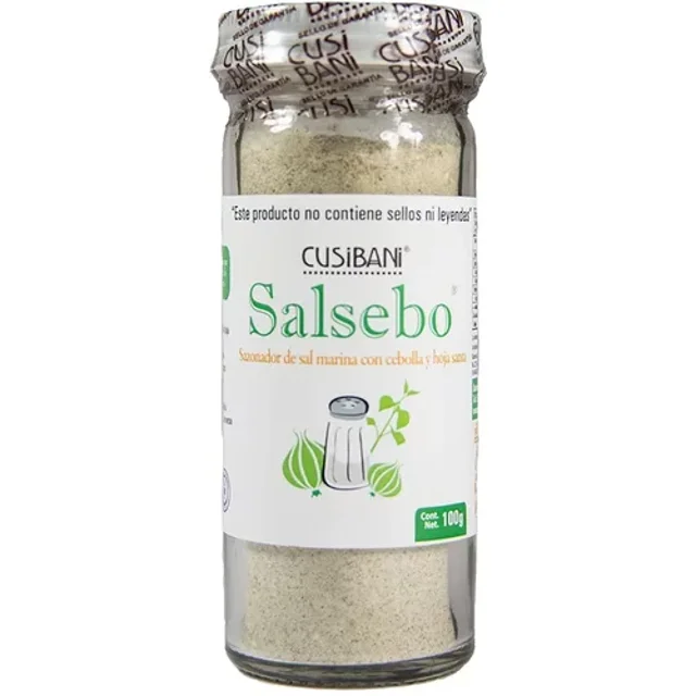 Salsebo Sal Y Hoja Santa Cusibani Frasco 100g Sazonador
