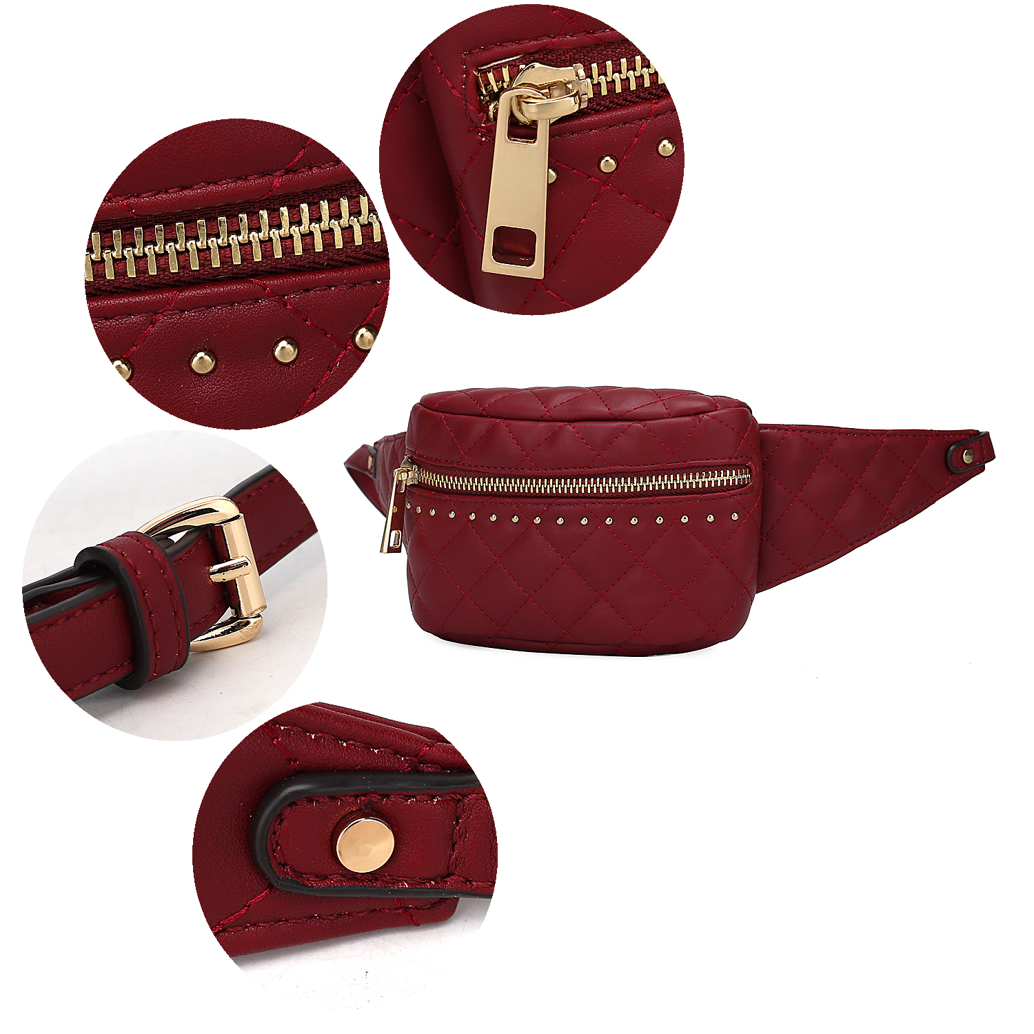 MKF Collection Women's Belt Bag, Crossbody Fashion Purse Handbag by Mia K