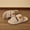 Khaki, variant on ATENAR Womens Slippers Comfy Slide Shoes Women Fleece House Slipper Black 9-9.5