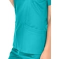 thumbnail image 2 of Mini Marilyn Women's 4-Way Stretch V-Neck 3 Pocket Scrub Top, 2 of 2