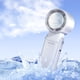 thumbnail image 4 of Ventilador de cuello portátil con pantalla LED | Ventilador personal manos libres para actividades al aire libre | Velocidad ajustable, diseño plegable, opciones en gris y blanco, 4 of 7