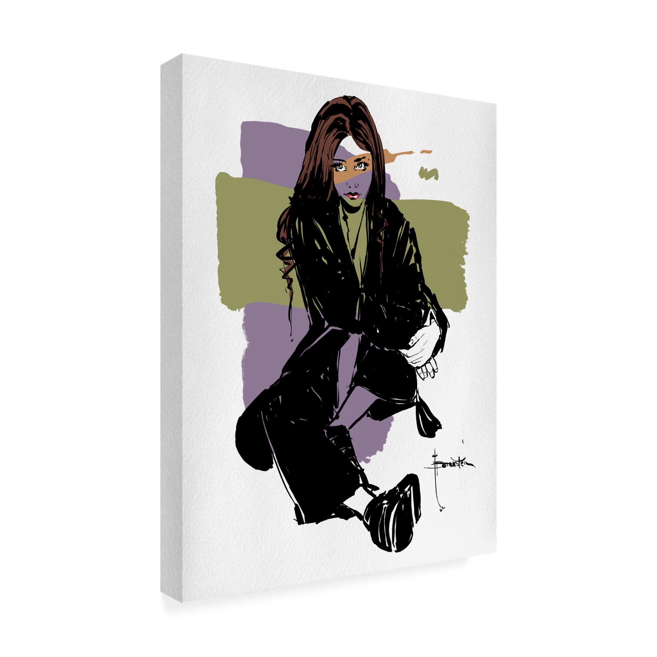 Canvas Wall Art - TMBorenstein 'Innocent' Wall Art for Living Room, Bedroom, or Office Décor by Trademark Fine Art - 14 x 19 Inches