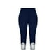 thumbnail image 4 of Leggings de cintura alta para mujer: pantalones informales de verano para la playa y el ejercicio, poliéster/spandex, tallas S-XXXL, corte corto con encaje, transpirables/elásticos, 4 of 7