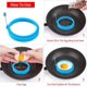thumbnail image 4 of 8 Pack Egg Ring, Silicone Round Egg Cooking Rings Non-Stick Frying Egg Maker Molds, 4inch/10cm Food Grade Egg Ring, Fit Fried Egg Or Pancake Rings, Multicolor, 4 of 5