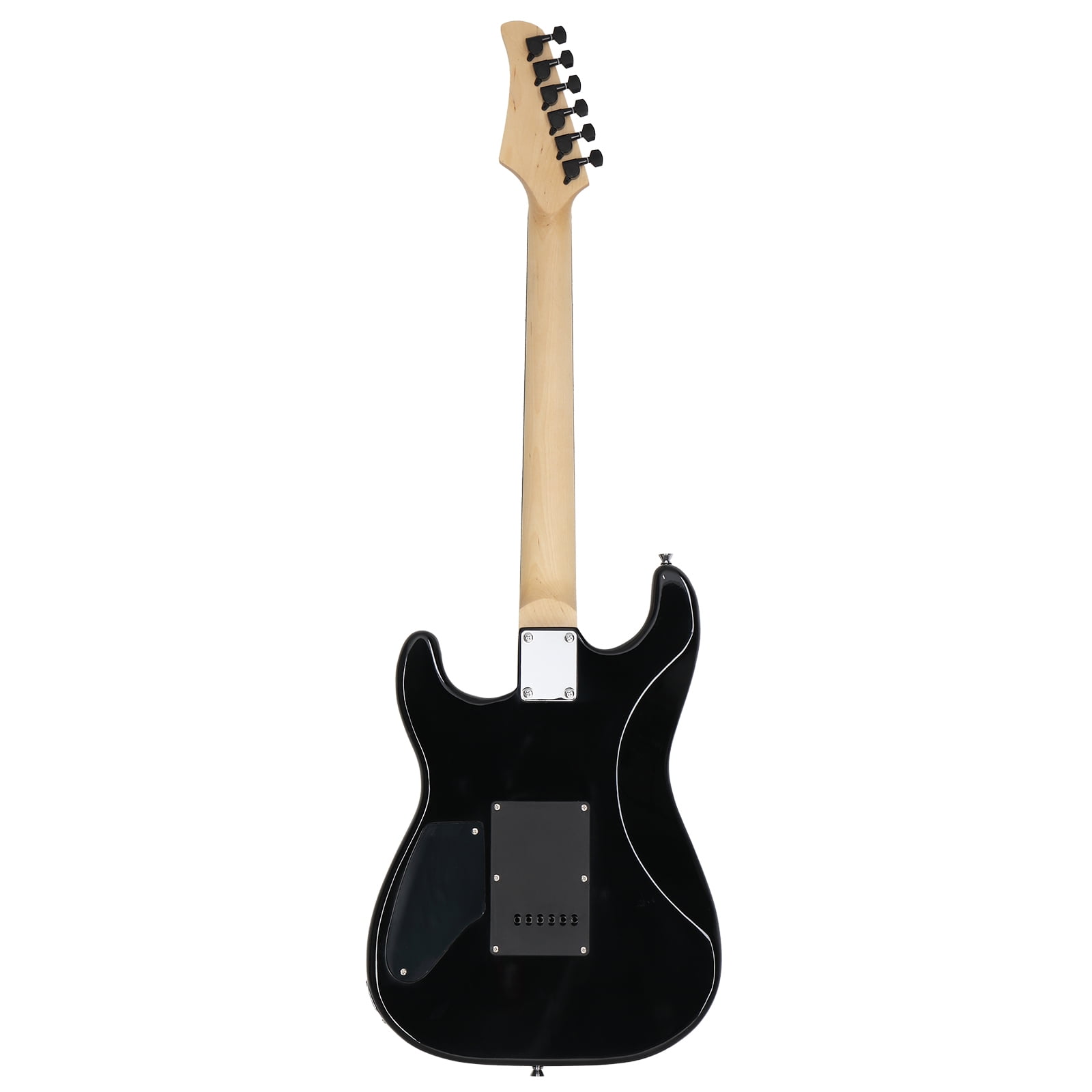 TENGDA GST Tiger Stripe Black Electric Guitar Kit with H-H Pickups 20W Amp Gig Bag & Accessories for Beginner Players