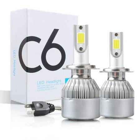 

(H11/H8/H9)2pcs 9V/36V C6 LED Bulb White Headlights 36W 3800Lm COB Headlamp Auto Fog Light Lamp Bulb