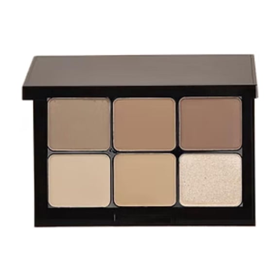 Eyeshadow Palette – 6 Highly Pigmented, Crease-Proof Matte & Shimmer Shades – Long-Lasting, Blendable & Buildable Pigments – Compact & Travel-Friendly (Bare Neutrals)