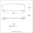 thumbnail image 2 of Skyline Collection 24" Glass Shelf (Build to Order), 2 of 3