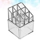 thumbnail image 4 of BRIGHTFUFU Caja de almacenamiento de lápiz labial cosmético multifuncional acrílico de 1 pieza Caja de almacenamiento transparente Organizador de escritorio para el hogar, 4 of 7