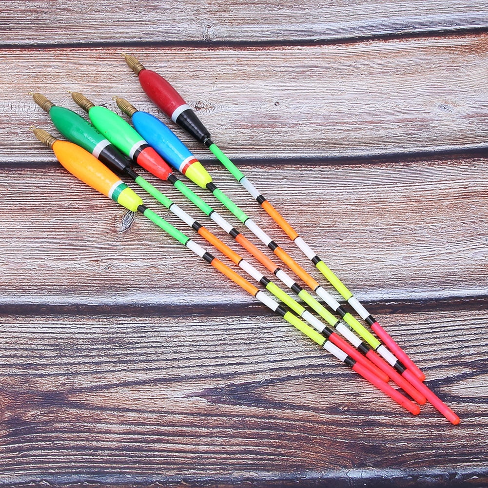 10 pièces/ensemble flotteur de pêche en bois outils de