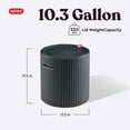 thumbnail image 2 of Keter Side Table Cooler 10.3 Gallon Cooler 3 in 1 Outdoor Patio Table and Ice Chest Storage, Ideal Hot Tub Table, Decor and Outdoor Patio Bar, Portable Bar, Rattan Look Dark Grey, 2 of 10