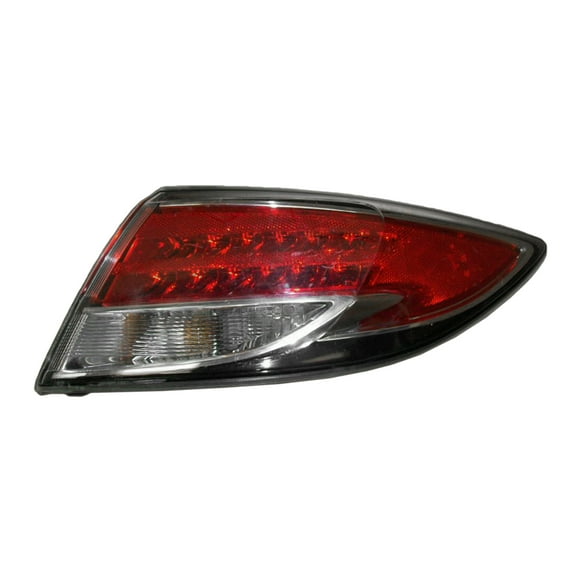 KAI New CAPA Certified Standard Replacement Passenger Side Outer Tail Light Assembly, Fits 2009-2013 Mazda 6