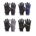 thumbnail image 3 of Guardurnaity Guantes térmicos de invierno Pantalla táctil Guante a prueba de viento con rayas reflectantes Deportes Senderismo Calentador de manos guantes y mitones Negro, 3 of 6