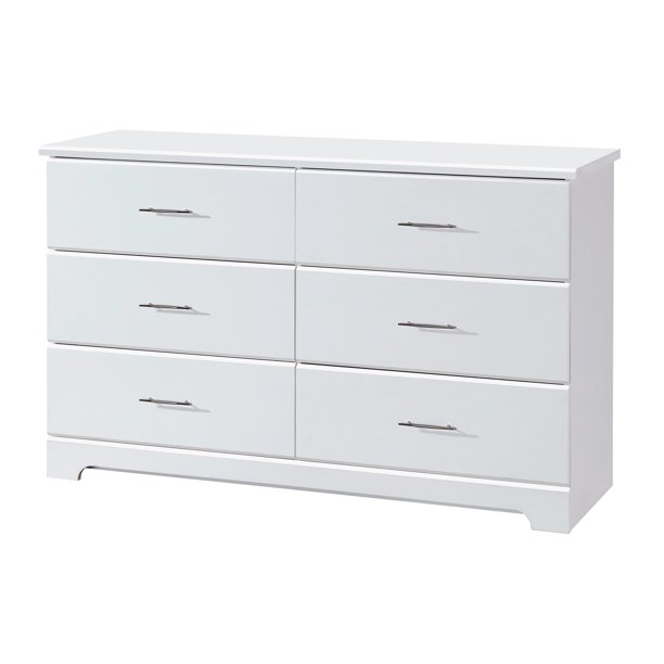 Storkcraft Brookside 6 Drawer Dresser White - Walmart.com - Walmart.com