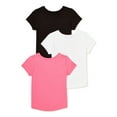 thumbnail image 2 of Garanimals Baby and Toddler Girls' Short Sleeve T-Shirt, 3-Pack, Sizes 12M-5T, 2 of 4