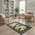thumbnail image 2 of ODIKA Hooked Fishing Lake Trout Nautical Border Lure Novelty Vintage for Home Office, Gaming Room, Under Desk, Non-Slip Chair-Friendly, 2 of 7