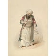 thumbnail image 3 of Johann Georg Christoph Fries 11x14 Black Modern Framed Museum Art Print Titled - Costume Study for Osmin in the ‘Abduction from the Seraglio- by W.A. Mozart (ca. 1830-50), 3 of 5
