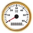 thumbnail image 1 of 85mm Boat Tachometer 0~6000 RPM Tacho Gauge Meter Gauge Digital Hourmeter Marine Outboard Engine Motor Generator 9-32V ,High Precision, 1 of 6