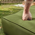 thumbnail image 2 of Pakunoda 24" x 24" x 6.5" Outdoor Deep Seat Cushion with Backrest, Waterproof 4 Set of Patio Chair Replacement Cushion for Sofa Couch, Light Green, 2 of 8