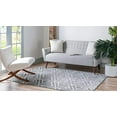 thumbnail image 2 of Unique Loom Matrix Trellis Collection Modern Triangular, Geometric, Lattice Area Rug, 9' 0 x 12' 0 Rectangular, Dark Gray/Gray, 2 of 5