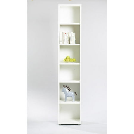 Tvilum Fairfax Tall Narrow Bookcase in White